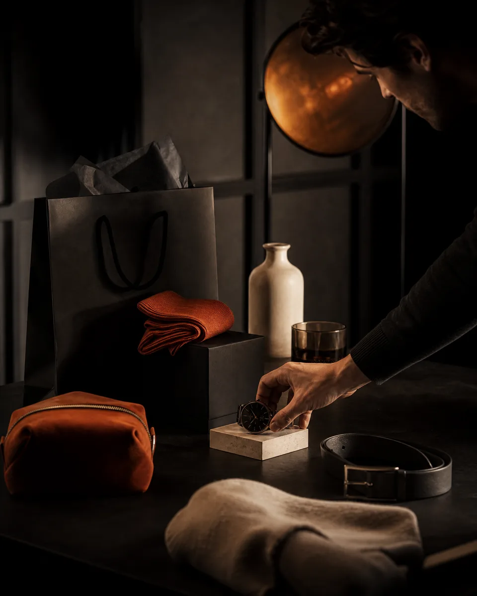 Illustration d'une mise en scène de produits e-commerce